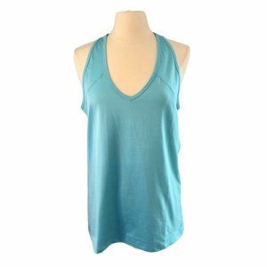 ALO Yoga Teal Razorback Workout Tank